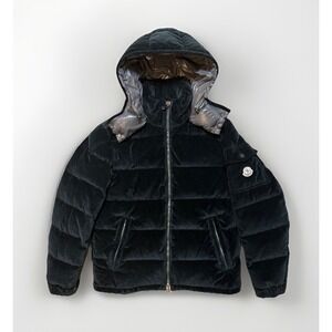 Moncler May Velvet Down Jacket Black Size L (3)